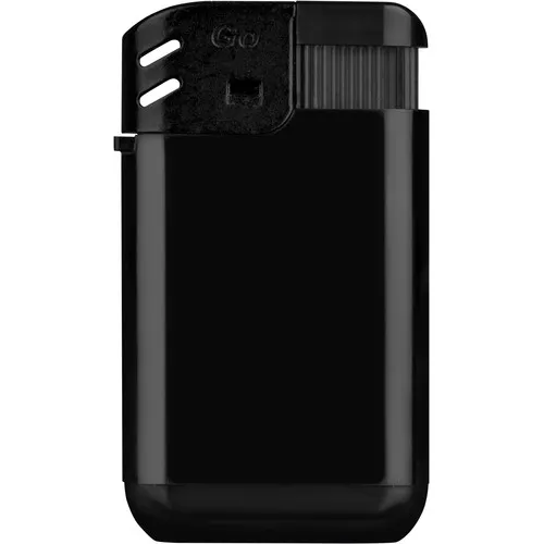 Briquet Rechargeable Piezo Noir - Personnalisable par Sérigraphie