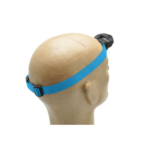 Bandeau élastique personnalisable 2,5cm pour lampe frontale 3W - Bleu