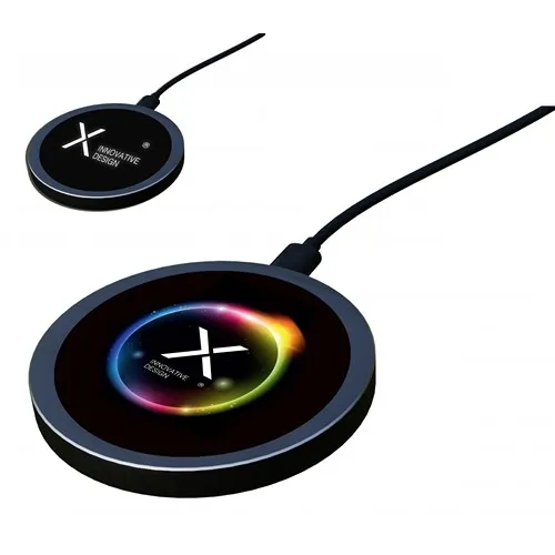 Chargeur sans fil 15W métal personnalisable - Finition premium