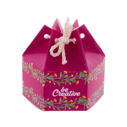 Boîte cadeau hexagonale CreaBox HexaCord S