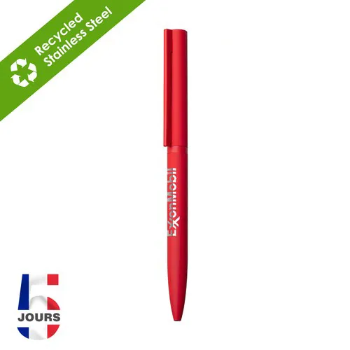 Stylo bille métal Sari twist ROUGE