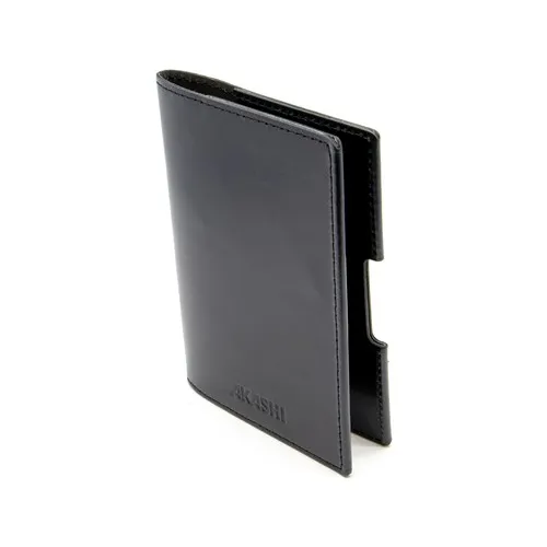 PORTE-PASSEPORT / CARTE GRISE / ASSURANCE EN CUIR VERITABLE NOIR - MADE IN EUROPE