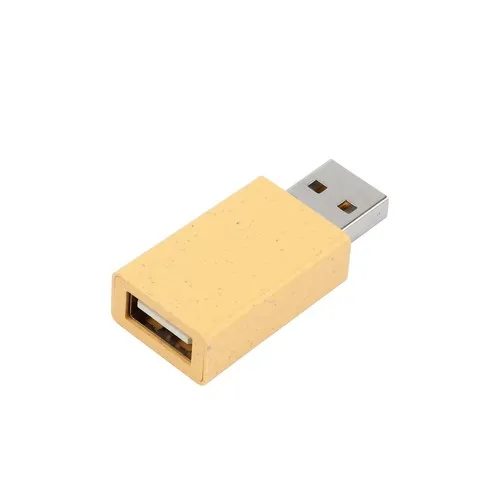 Adaptateur Anti-Piratage / Bloqueur de Données USB ECO Without card Jaune