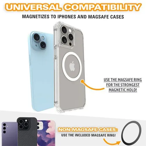 Poignée Magnétique Personnalisable pour Téléphone - MagSafe Compatible