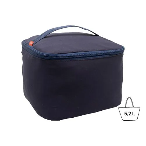 Sac à bento isotherme 'Sendai', polycoton bleu nuit