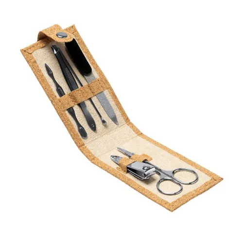 Set Manucure 5 Pièces en Pochette Liège Personnalisable