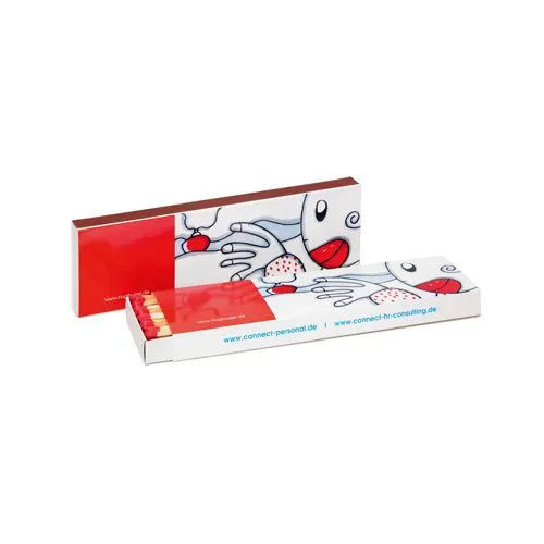Boîte d'allumettes publicitaire personnalisée - 40 tiges