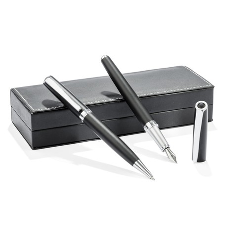 Parure d'écriture prestige stylo plume et bille personnalisable
