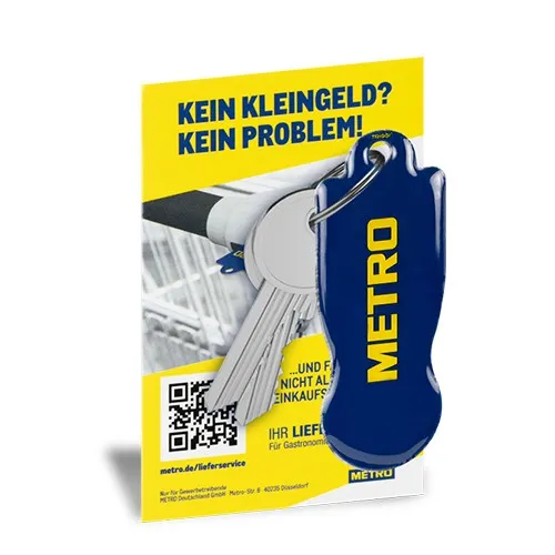 Jeton de Caddie Personnalisé par Sérigraphie - Objet Publicitaire