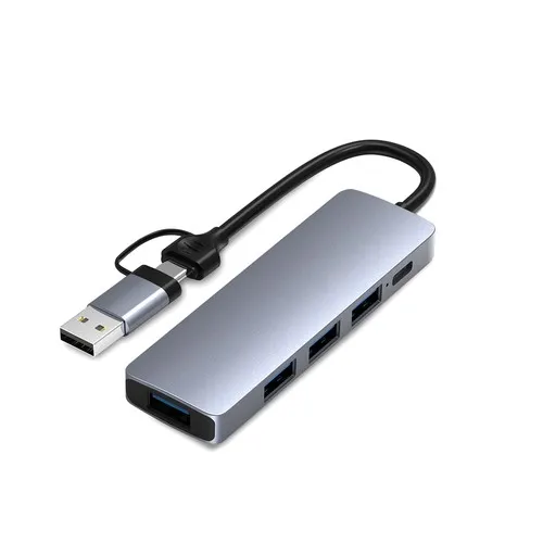 Hub USB-C 4 en 1 Personnalisable - Station d'Accueil Professionnelle