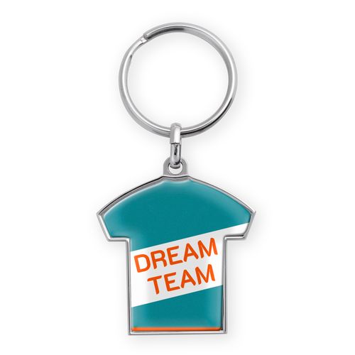 Porte-clés Maillot Zamac Personnalisable - Finition Nickel Brillant