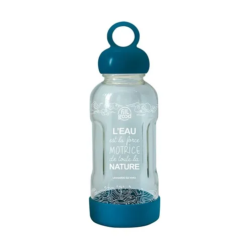 Gourde en verre borosilicate incassable personnalisable - Garantie à vie