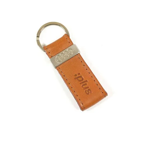 Porte-clés Cuir avec Logo Métallique Personnalisable