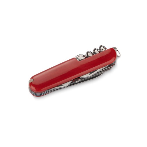 Couteau de poche multifonctions 11 outils avec manche en bois