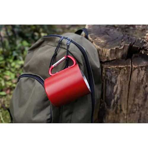 Mug en acier inoxydable 280 ml avec mousqueton | Pari