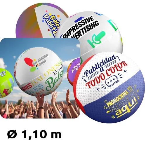 Ballons publicitaires en polyester tissé personnalisables en sérigraphie