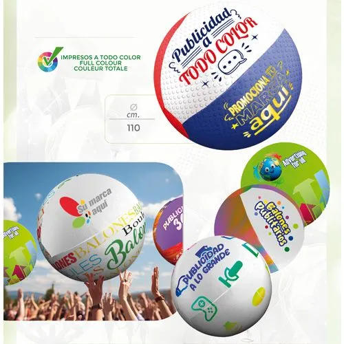 Ballons publicitaires en polyester tissé personnalisables en sérigraphie