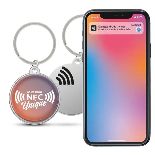 PORTE-CLÉS ZAMAC FORME CARRÉE