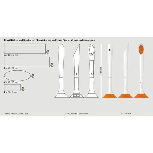 Stylo de Comptoir Personnalisable Mat - Deskpen pour Accueil Pro