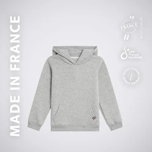 Hoodie Enfant Bio Personnalisable - Molleton Gratté 300g