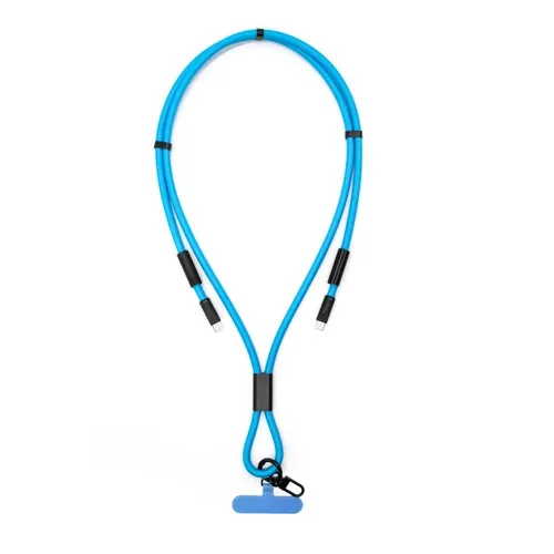 Câble de charge 4 en 1 en cuir personnalisable - Charge rapide 3A