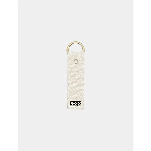 Porte-clés publicitaire Tom en jute et coton bio personnalisable