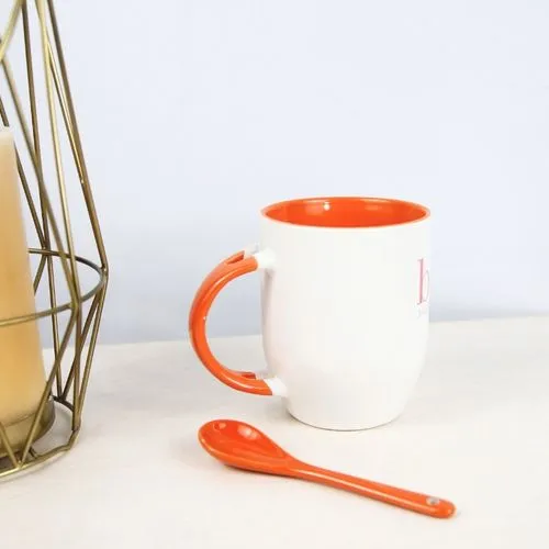 Tasse BICOLORE cuillère - Bleu cambridge