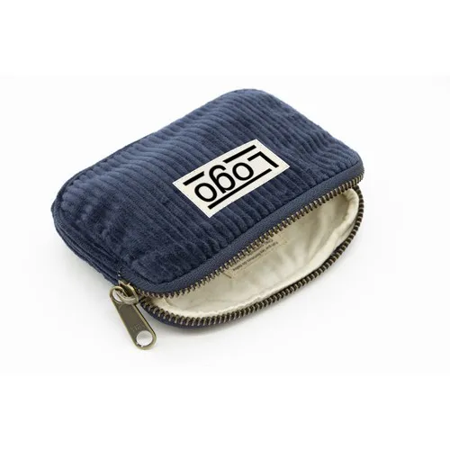 Porte-Monnaie Velours Côtelé Personnalisable - Coton Bio 350g