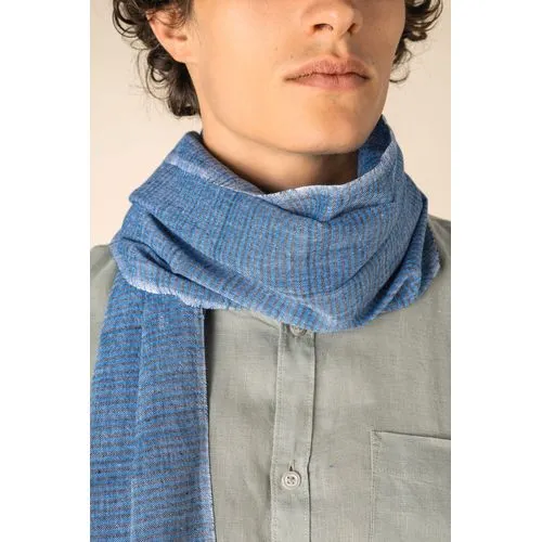 Chèche Unisexe Rayures Fines - Coton Personnalisable