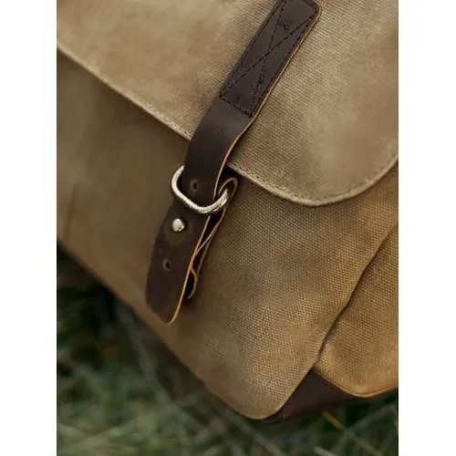 Sac à bandoulière en coton ciré