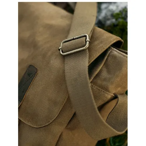 Sac à bandoulière en coton ciré