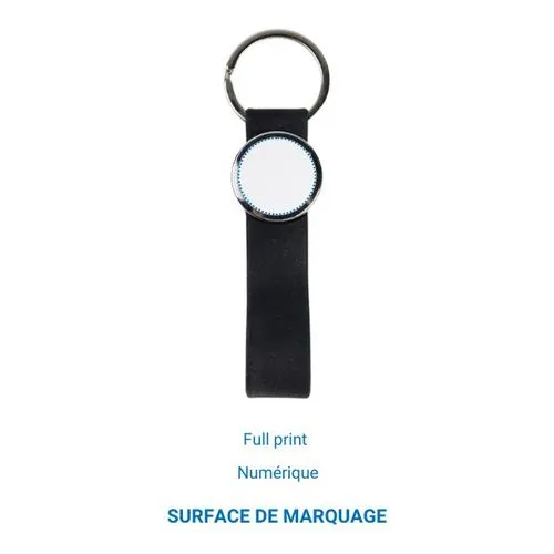 Porte-clés SILICONE 25 - Noir