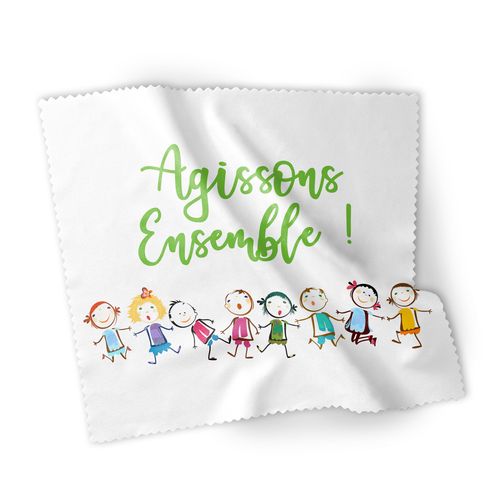 Lingette Microfibre Personnalisée - Nettoyage Écrans & Surfaces