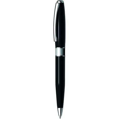 Stylo Bille Métallique Twist Noir et Argenté Personnalisable