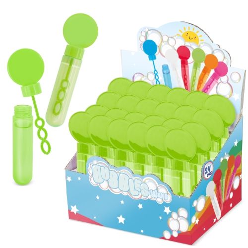 Mini Tubes à Bulles Publicitaires Étoiles - Présentoir 48 unités