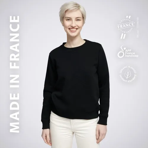 Sweat Molletonné Femme Bio - Personnalisable par Sérigraphie
