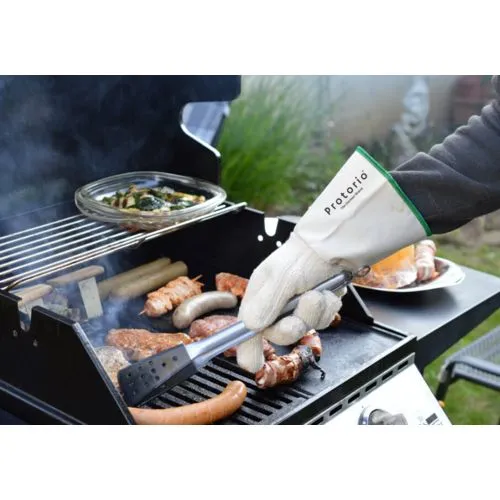 Gant de Grill Personnalisable en Coton et Lin - Protection 250°C