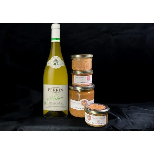 Coffret Gastronomique Atlantide - Terrines Marines & Vin Blanc