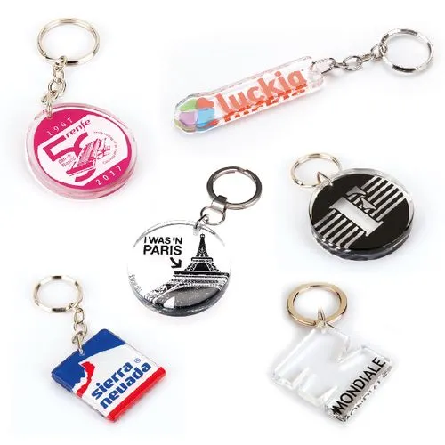 Porte-clés Plexiglass Personnalisés - Forme et Design sur Mesure