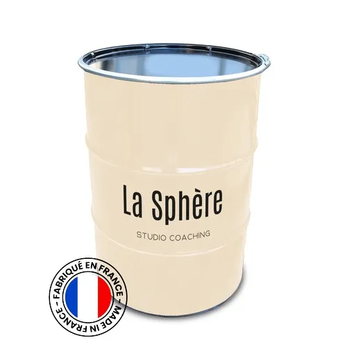 Baril Métallique 200L Personnalisé Couleur RAL - Fabrication Française