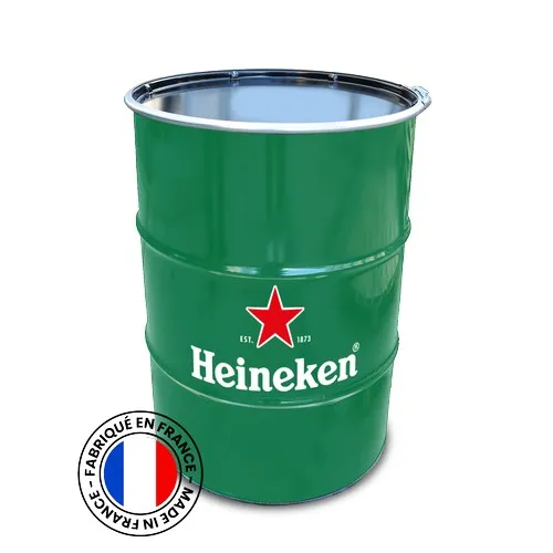 Baril Métallique 200L Personnalisé Couleur RAL - Fabrication Française