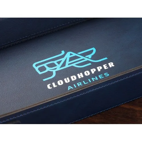 Vide-poches en cuir recyclé personnalisable par sérigraphie