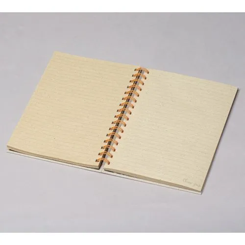 Bloc-notes écologique A5 couverture rigide spirale - papier à l'herbe