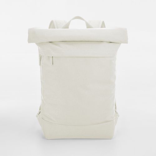 Sac à dos ordinateur recyclé personnalisable avec rabat enroulable