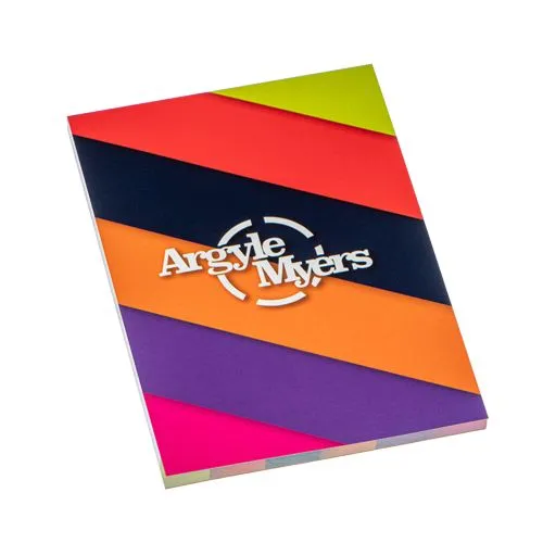 Bloc-notes A4 personnalisé - 25 feuilles - Impression quadri