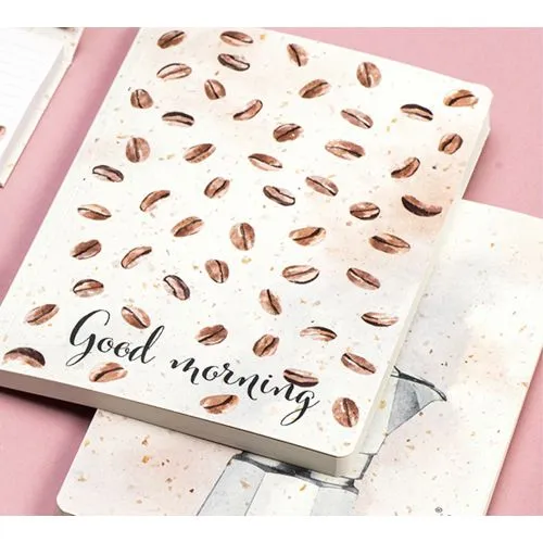 Cahier A5 écologique en papier café recyclé personnalisable