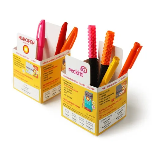 Pot à crayons publicitaire en polypropylène personnalisable