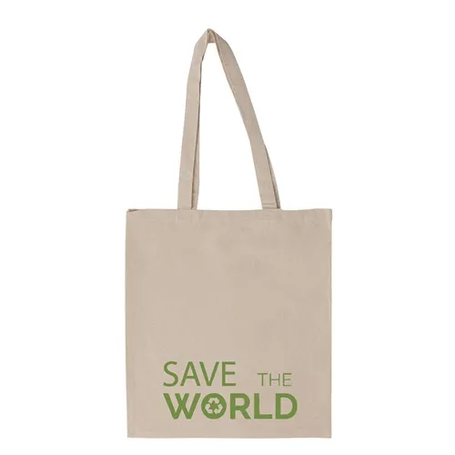 Sac Shopping Coton Recyclé 180g Personnalisable - Anses Longues