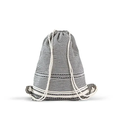 Sac à dos à cordon Bohème en coton personnalisable