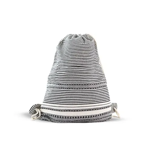 Sac à dos à cordon Bohème en coton personnalisable